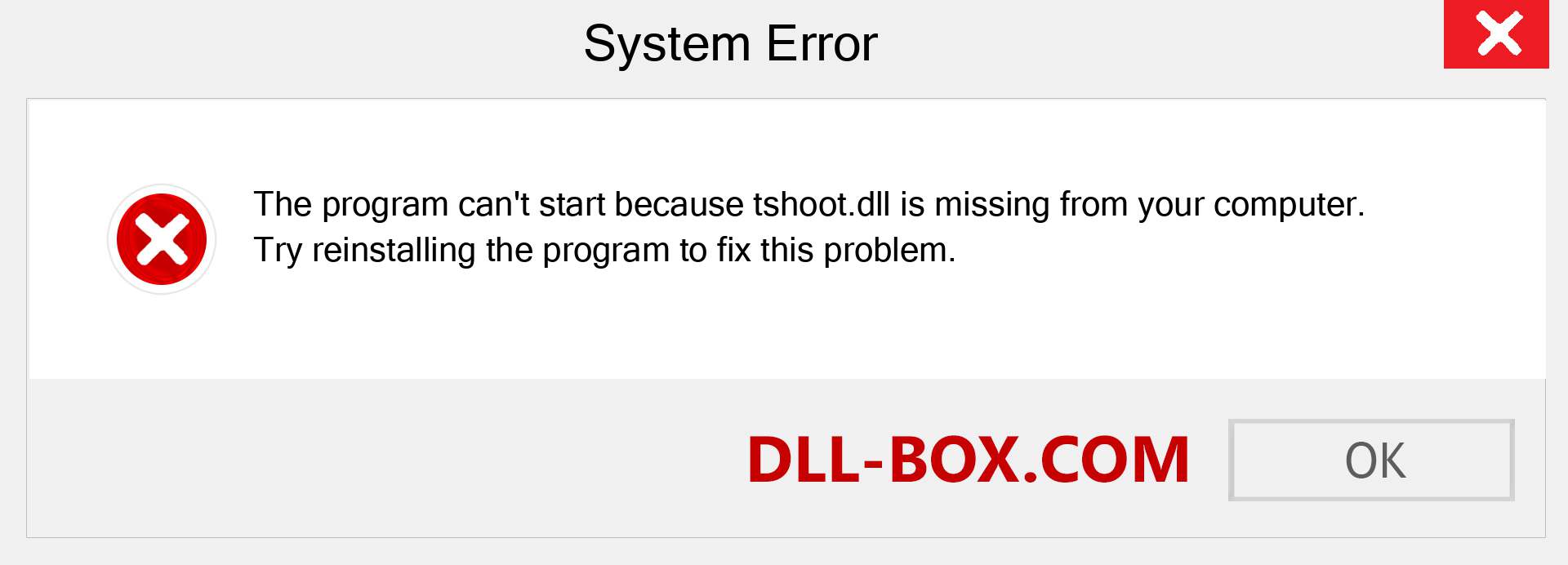  tshoot.dll file is missing?. Download for Windows 7, 8, 10 - Fix  tshoot dll Missing Error on Windows, photos, images
